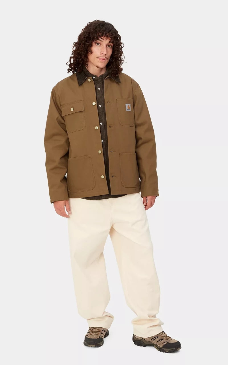 Carhartt WIP Michigan Coat Winter Dearborn Canvas Hamilton Brown/Black