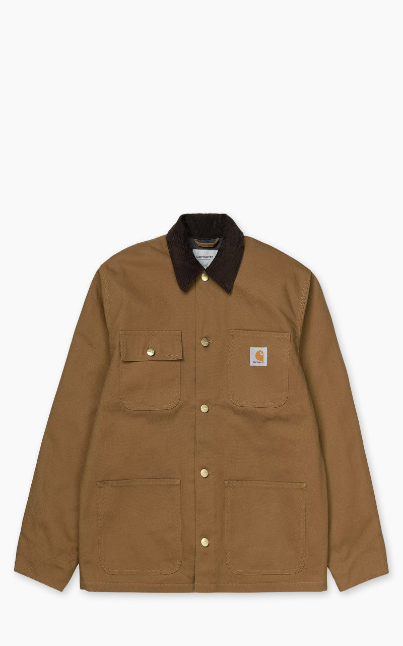 Carhartt WIP Michigan Coat Winter Dearborn Canvas Hamilton Brown/Black
