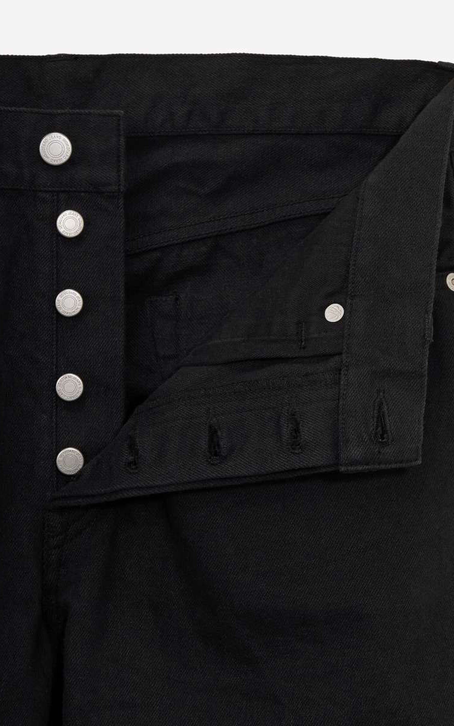 MOMOTARO JEANS MMJE6401 #100 'Kurozome-Dye' Straight Denim Black 15oz
