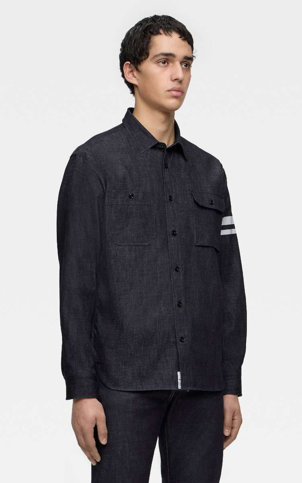 MOMOTARO JEANS MMLS3001 Triple Stitch L/S Denim Shirt Indigo