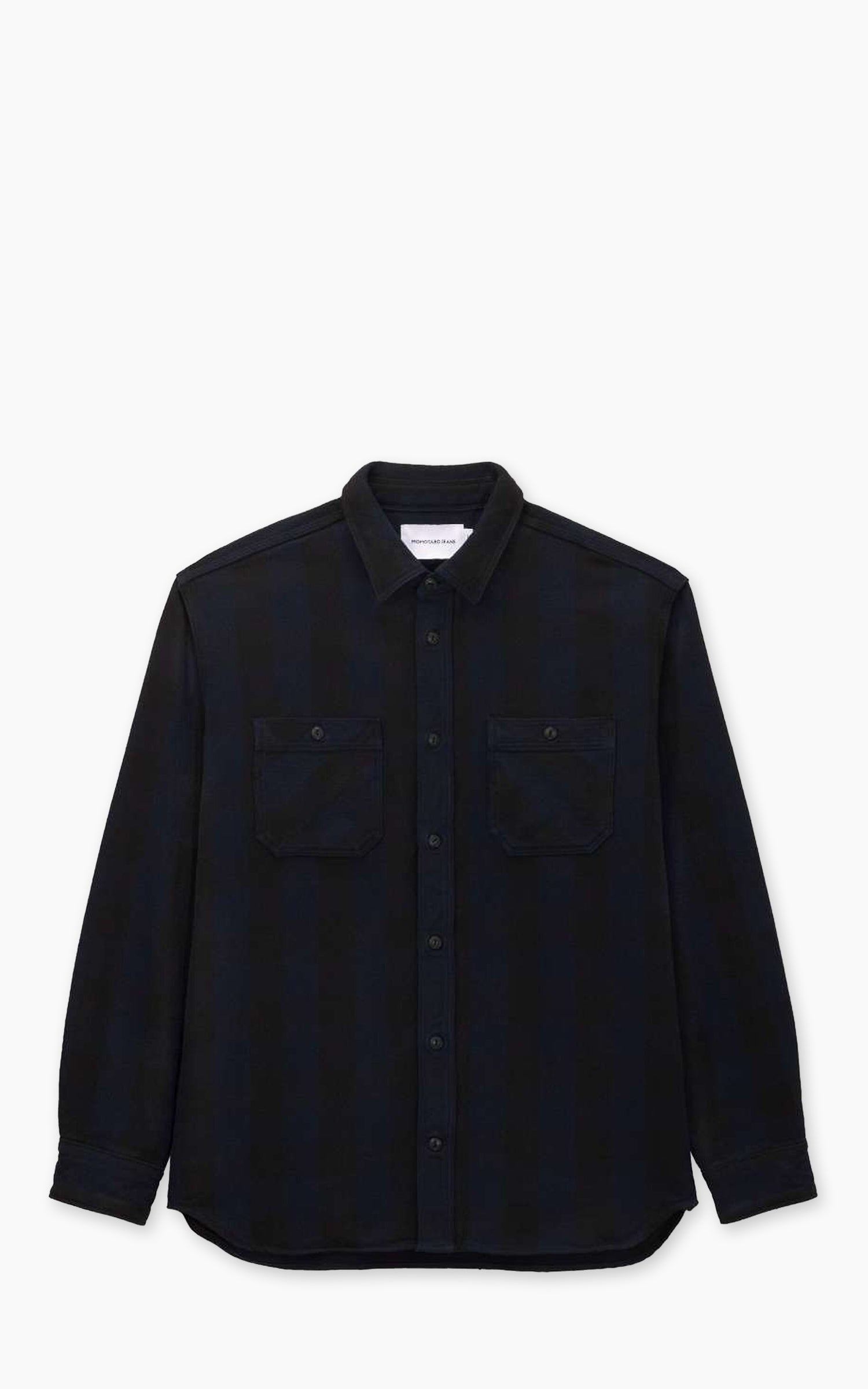 Momotaro Jeans MMLS6002 Block Check Flannel L/S Shirt Navy