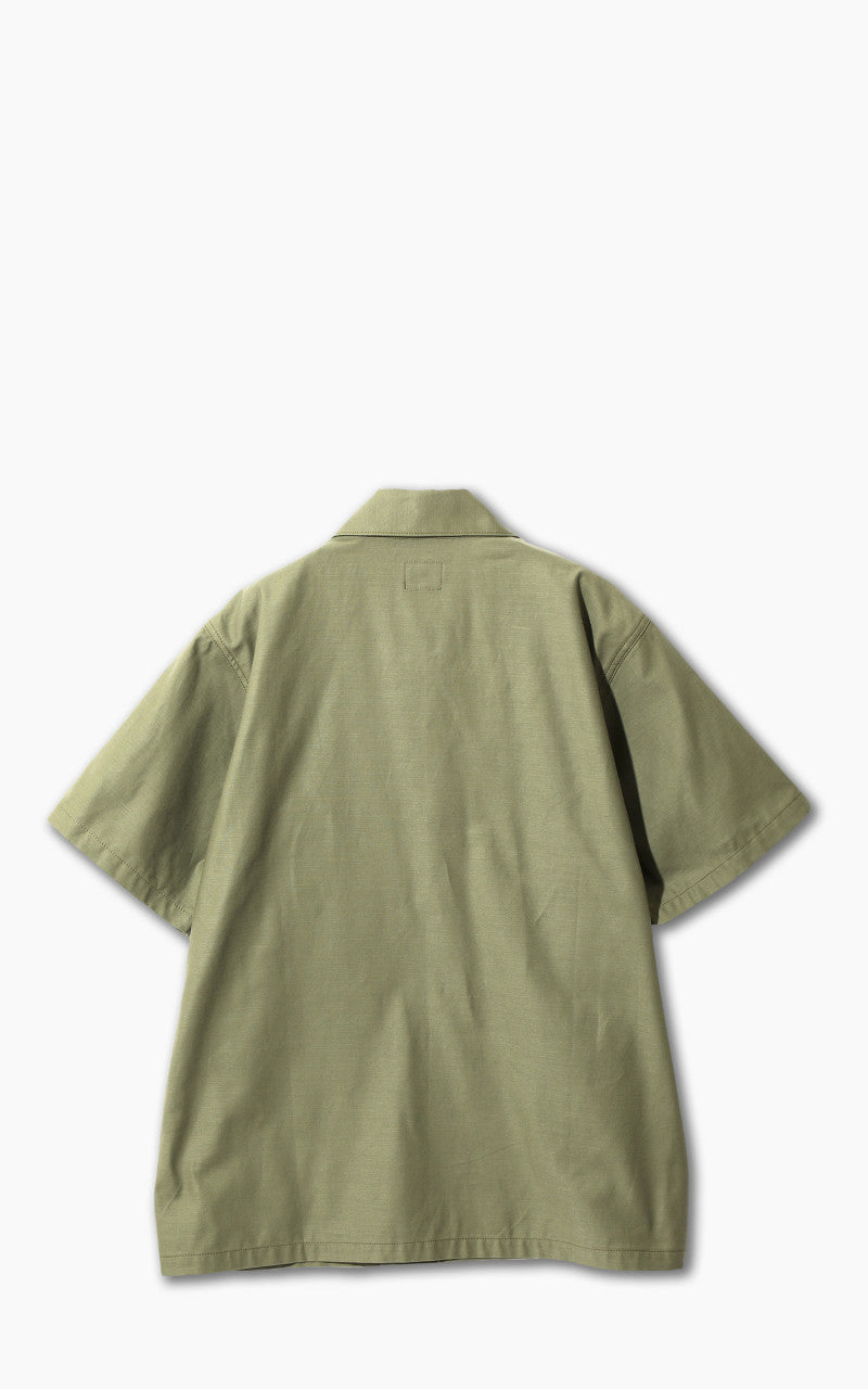 Needles S/S Fatigue Shirt Backsateen Olive