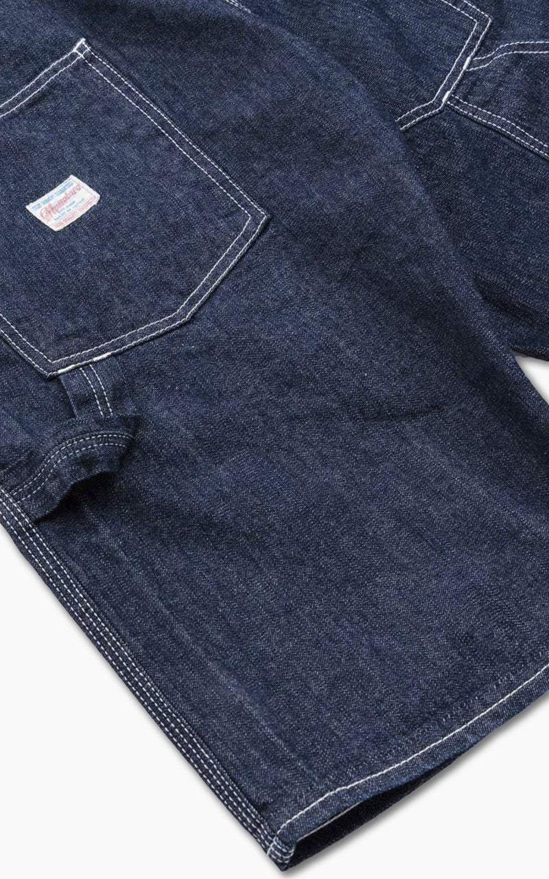 Momotaro Jeans MSP0030M31 GTB Denim Painter Shorts Indigo 10oz