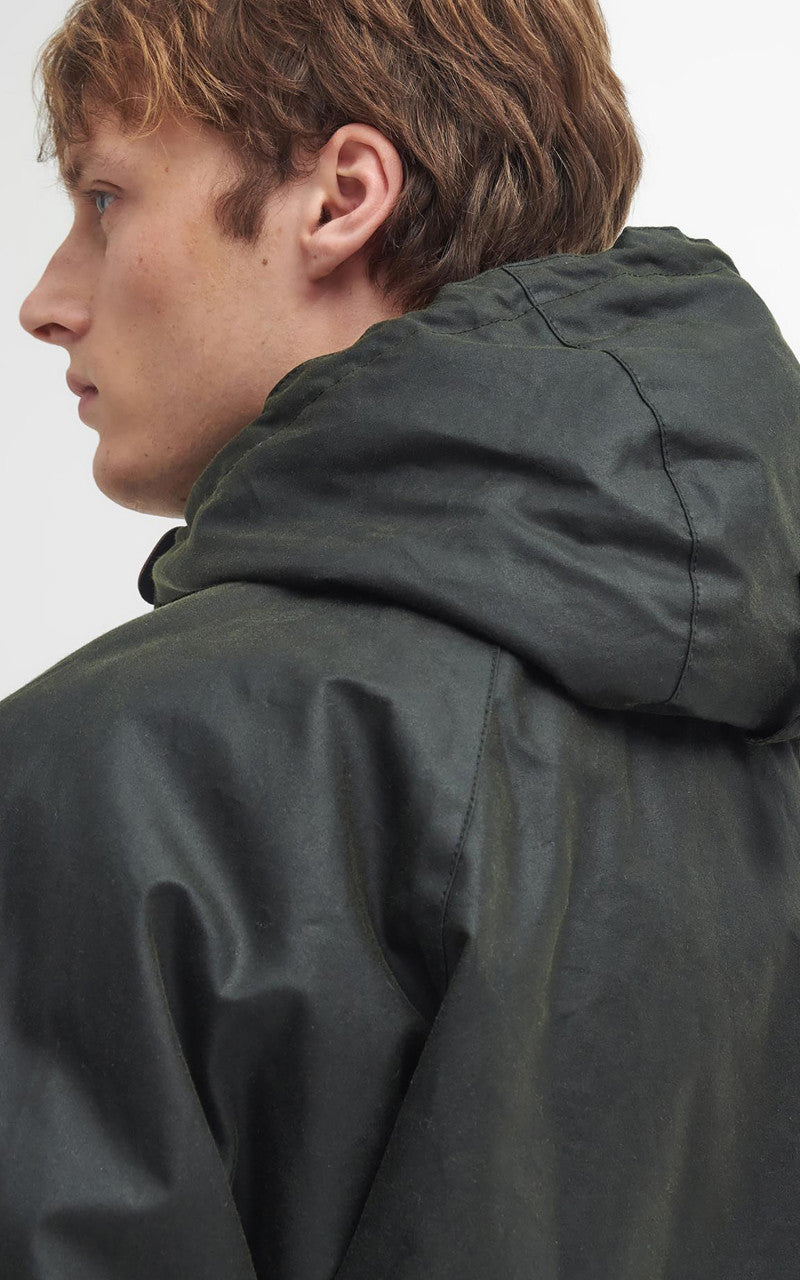 Barbour Field Waxed Parka Fern