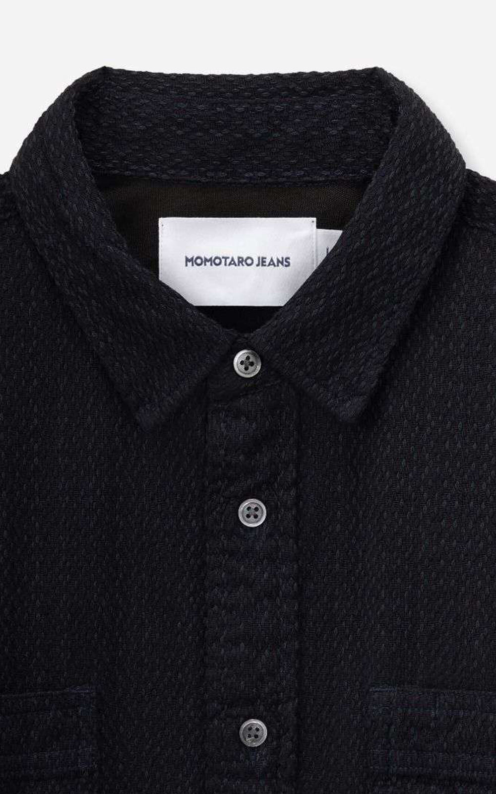 MOMOTARO JEANS MXLS1040 Sashiko Work Shirt Indigo
