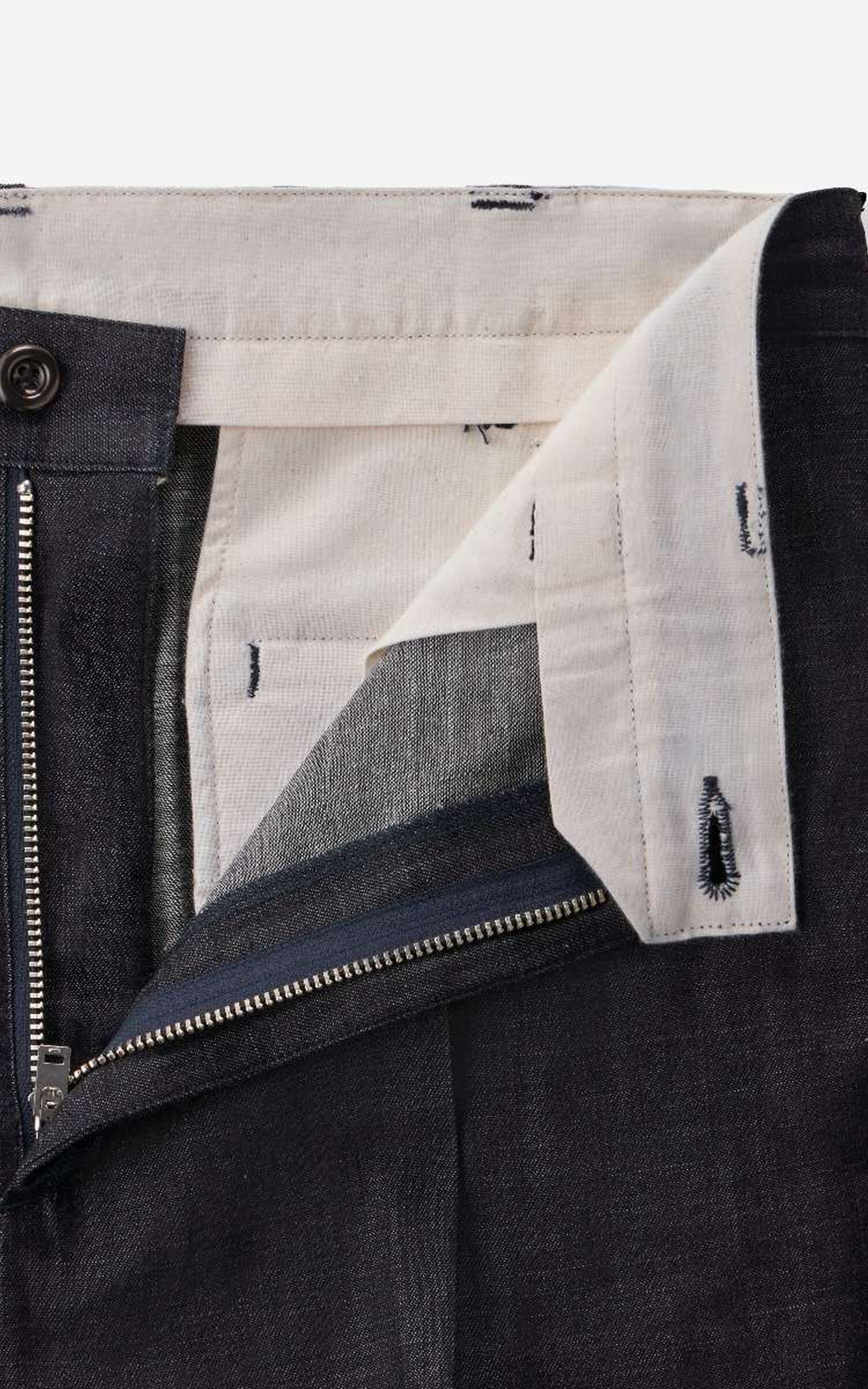 MOMOTARO JEANS MXPT6000 Pleated Selvedge Denim Trouser 8oz