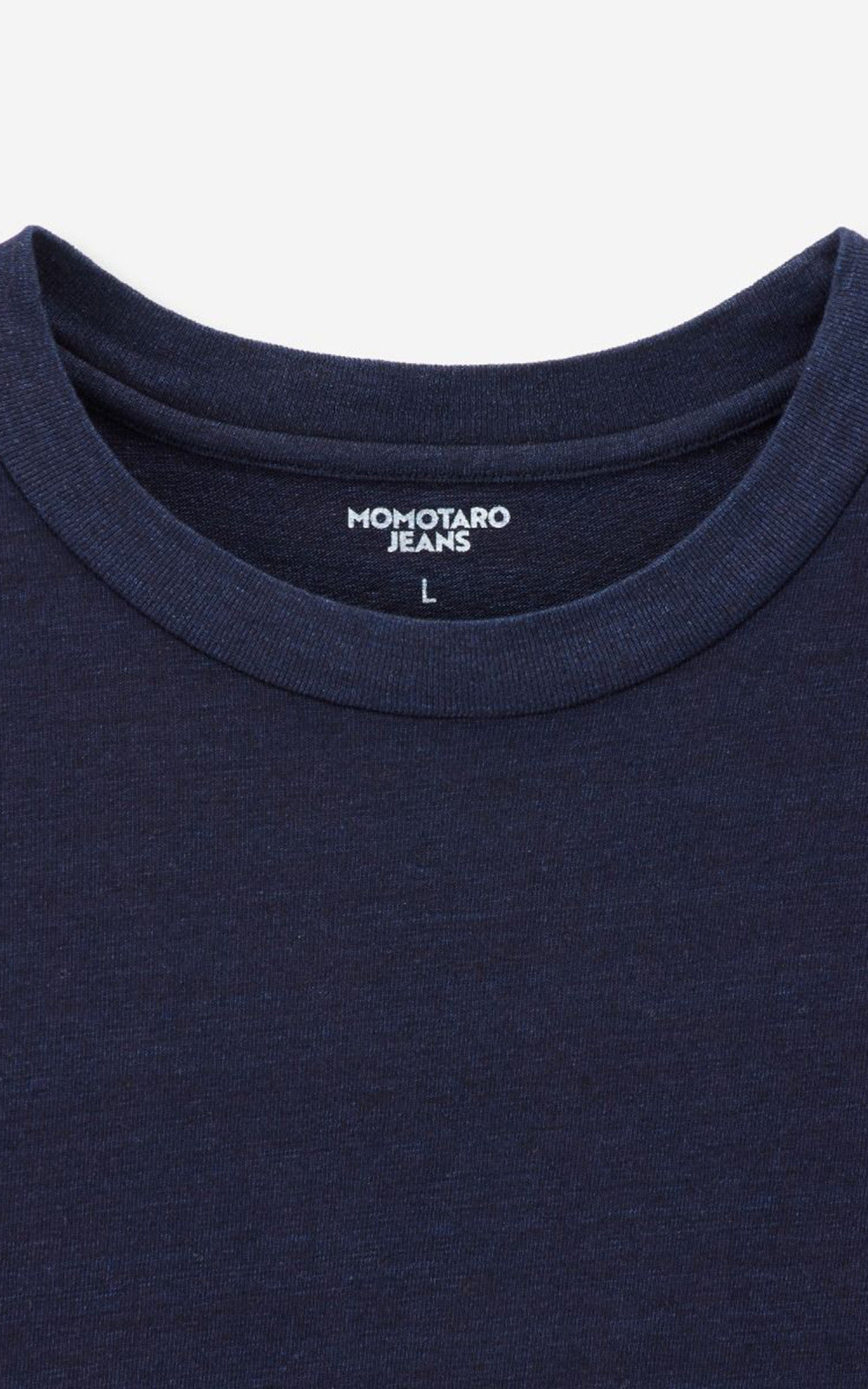 Momotaro Jeans MXTS1034 Yarn Dyed Longsleeve Tee Indigo 6.6oz