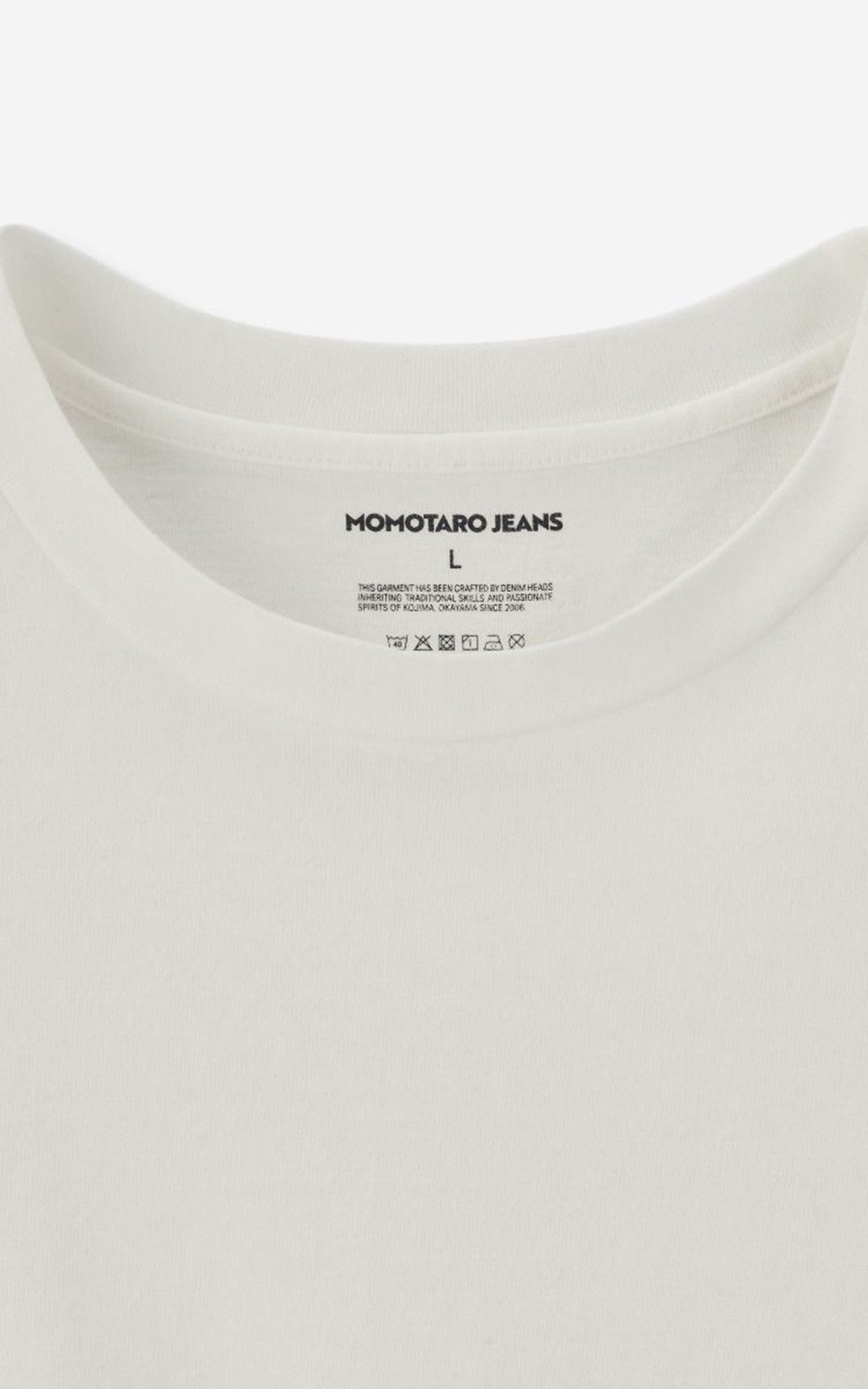 Momotaro Jeans MXTS1035 Heavy Ounce S/S T-Shirt White 8.5oz