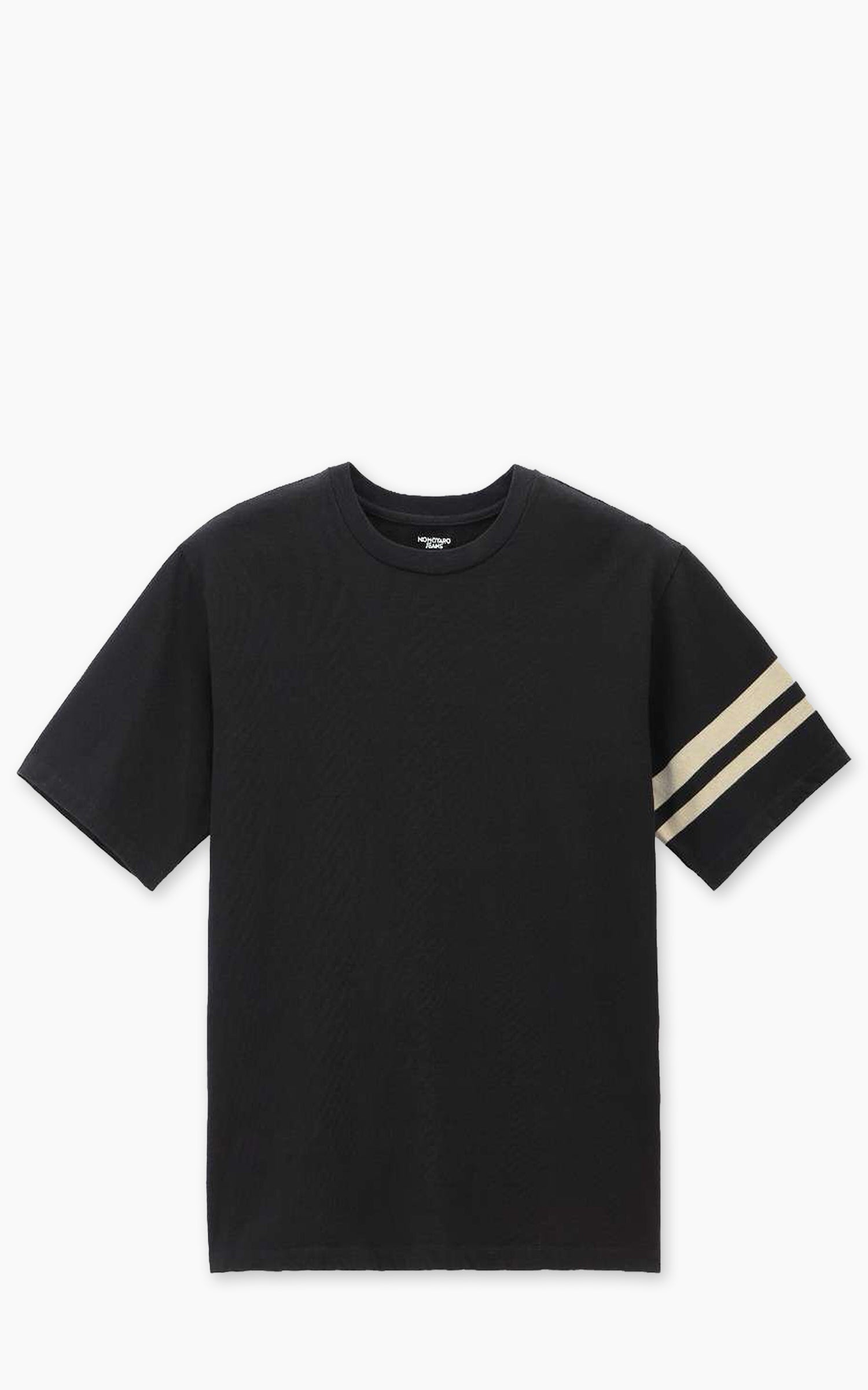 MOMOTARO JEANS MXTS6004 Discharge Print Heavy Ounce S/S T-Shirt Black 8.5oz