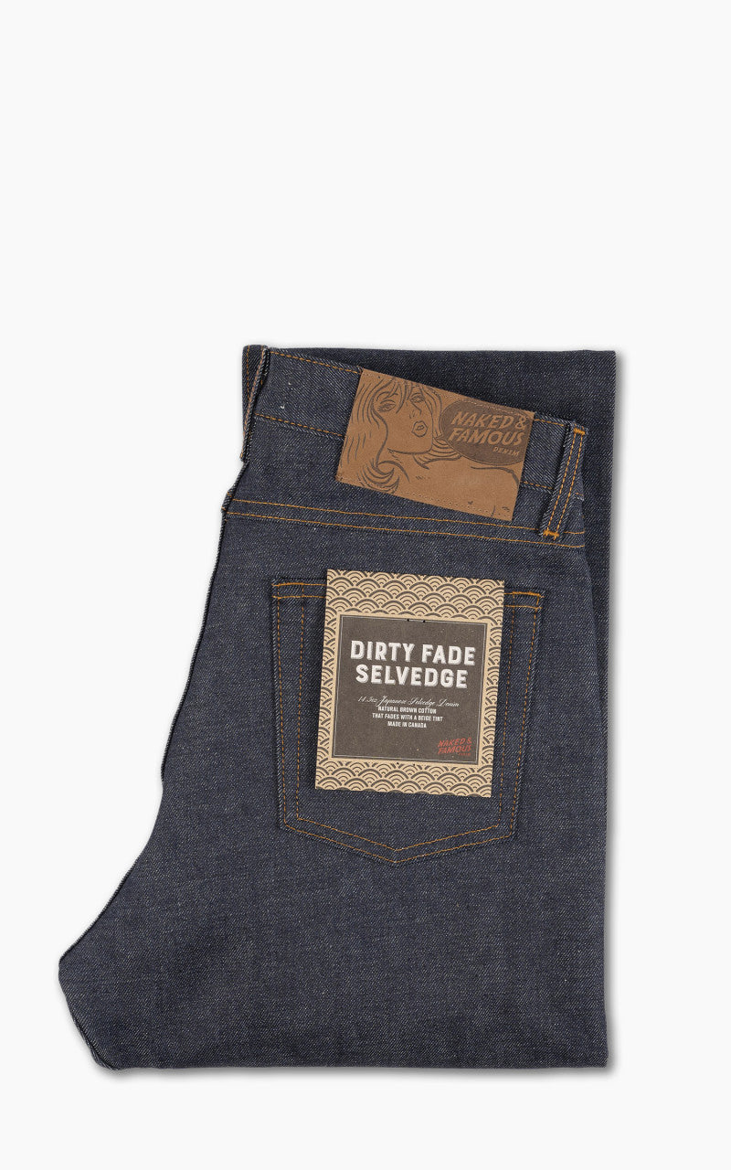Naked & Famous Denim True Guy Dirty Fade Selvedge Indigo 14.5oz