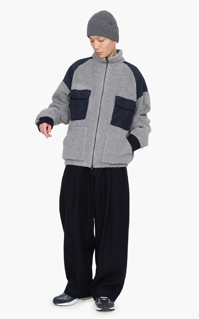 Nanamica Vintage Wool Fleece Jacket Heather Grey