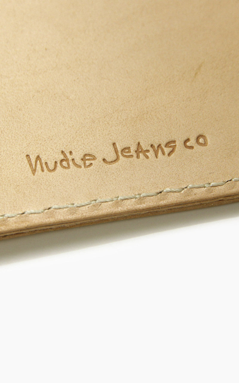 Nudie Jeans Mark Wallet Saddle Leather Natural