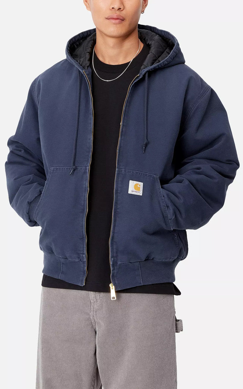 Carhartt WIP OG Active Jacket Winter Aged Canvas Air Force Blue