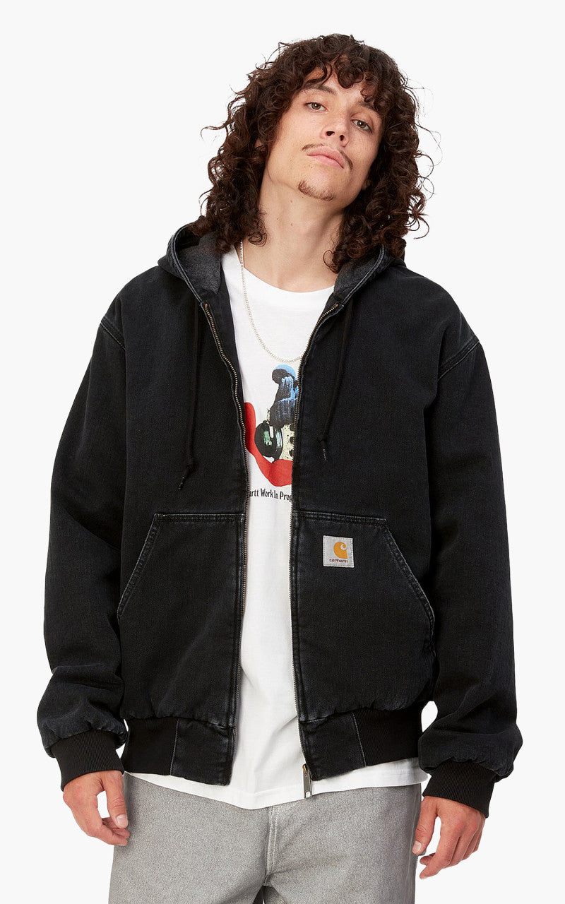 Carhartt WIP OG Active Jacket Black Stone Washed