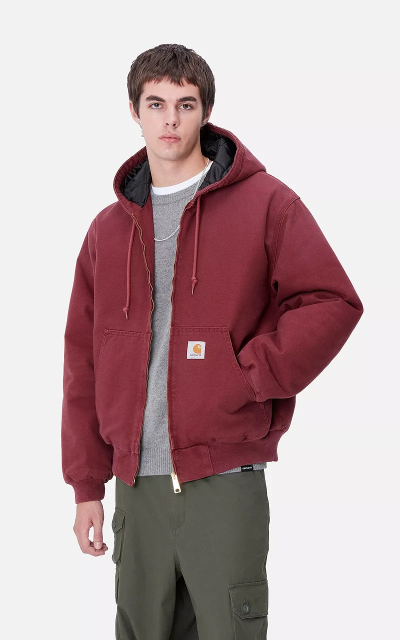 Carhartt WIP OG Active Jacket Winter Aged Canvas Malbec