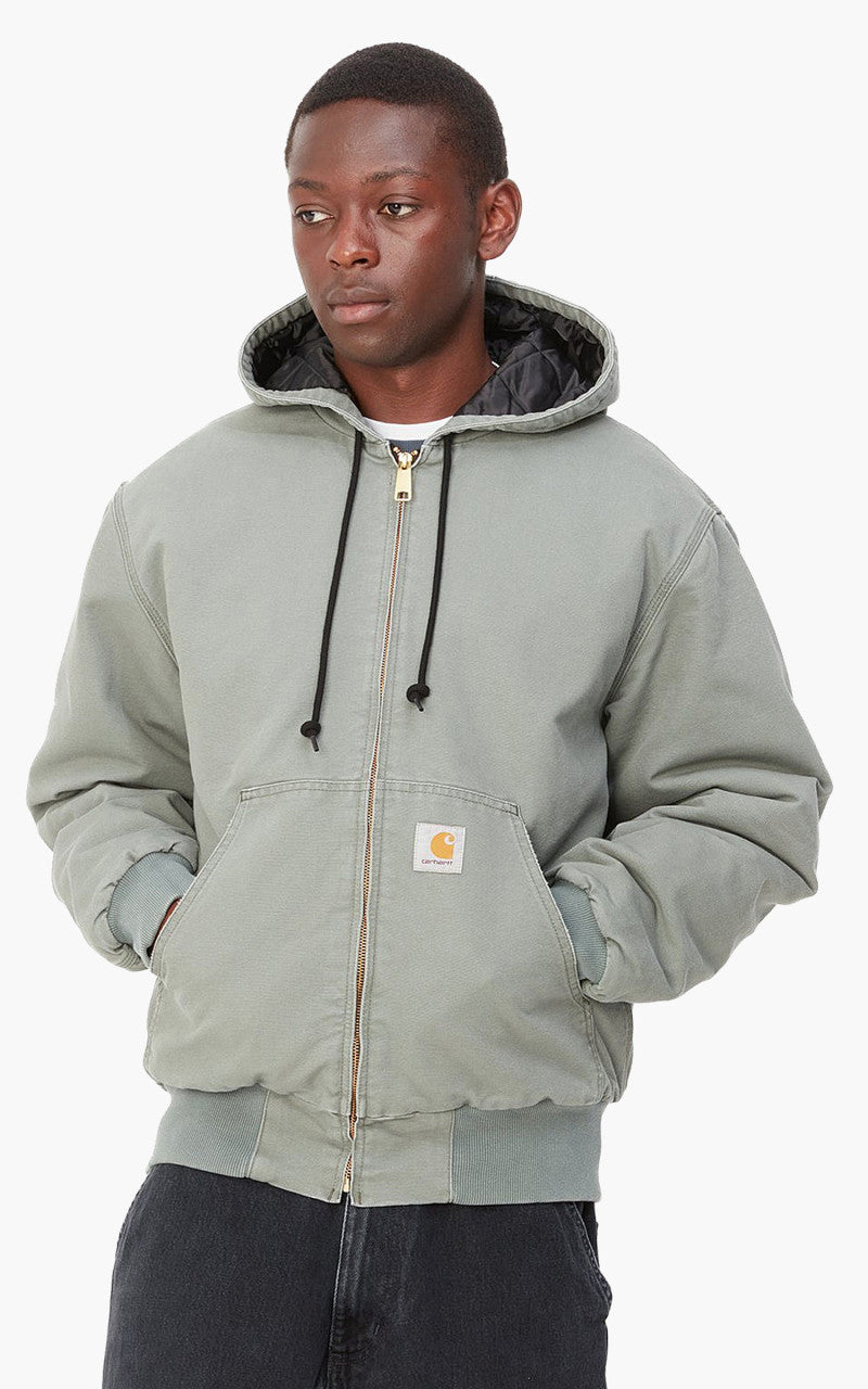 ジャケット・アウター Carhartt WIP OG ACTIVE JACKET Carhartt WIP OG Active Jacket Aged Canvas Smoke Green