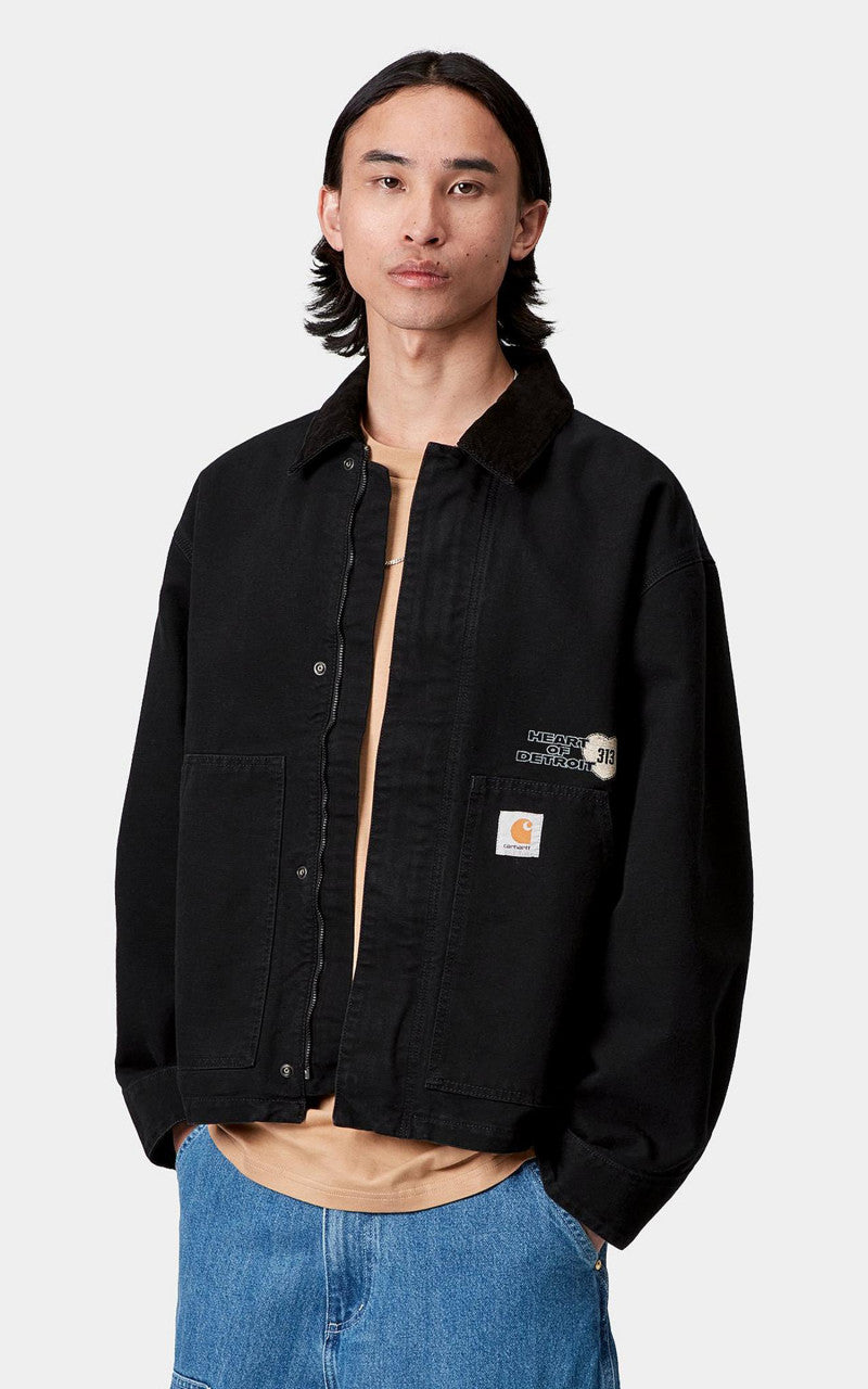 Carhartt WIP OG Arcan Graphic Jacket Heavy Stone Wash Black/Black