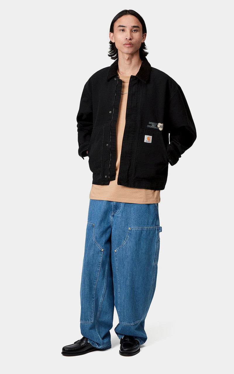 Carhartt WIP OG Arcan Graphic Jacket Heavy Stone Wash Black/Black