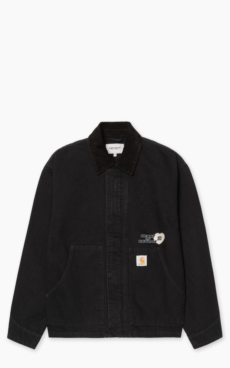 Carhartt WIP OG Arcan Graphic Jacket Heavy Stone Wash Black/Black