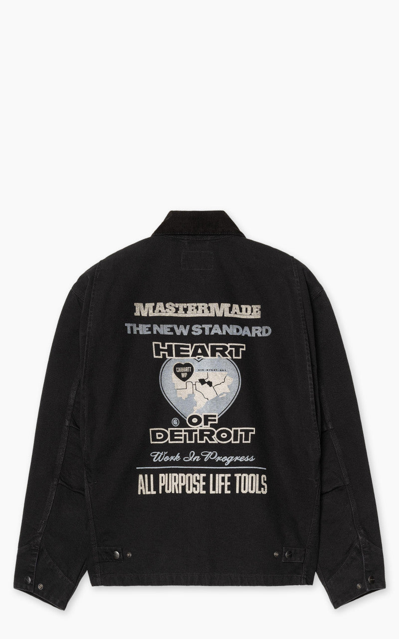 Carhartt WIP OG Arcan Graphic Jacket Heavy Stone Wash Black/Black