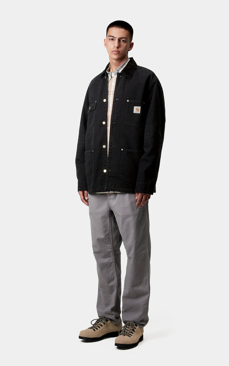 Carhartt WIP OG Chore Coat Dearborn Canvas Aged Black/Black