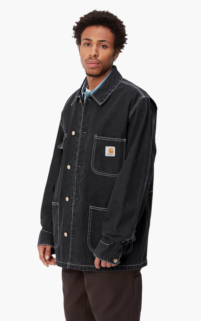 Carhartt WIP OG Chore Coat Norco Denim Black Stone Washed