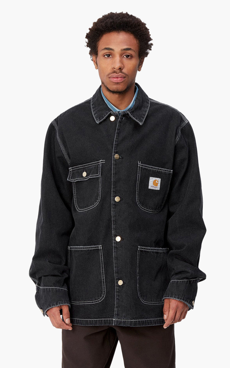 Carhartt WIP OG Chore Coat Norco Denim Black Stone Washed