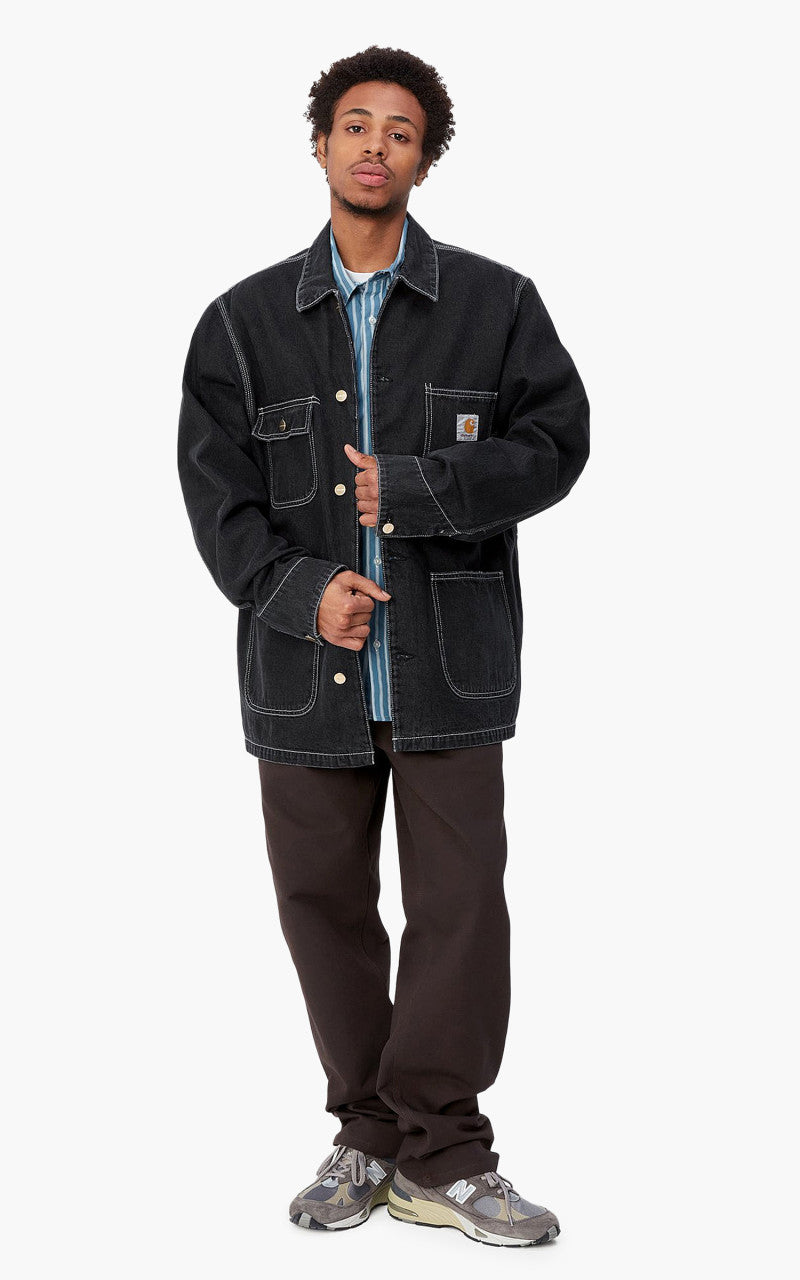 Carhartt WIP OG Chore Coat Norco Denim Black Stone Washed