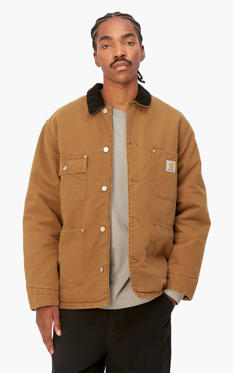 Carhartt WIP OG Chore Coat Aged Canvas Deep H Brown/Black