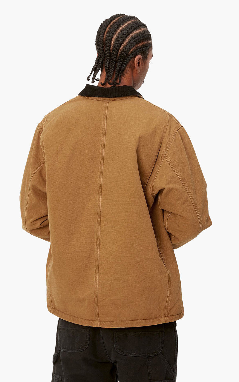 Carhartt WIP OG Chore Coat Aged Canvas Deep H Brown/Black