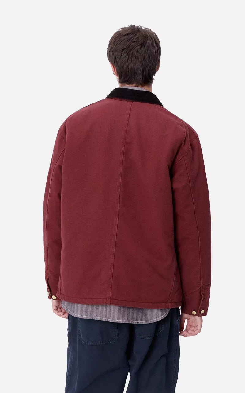 Carhartt WIP OG Chore Coat Aged Canvas Malbec/Black
