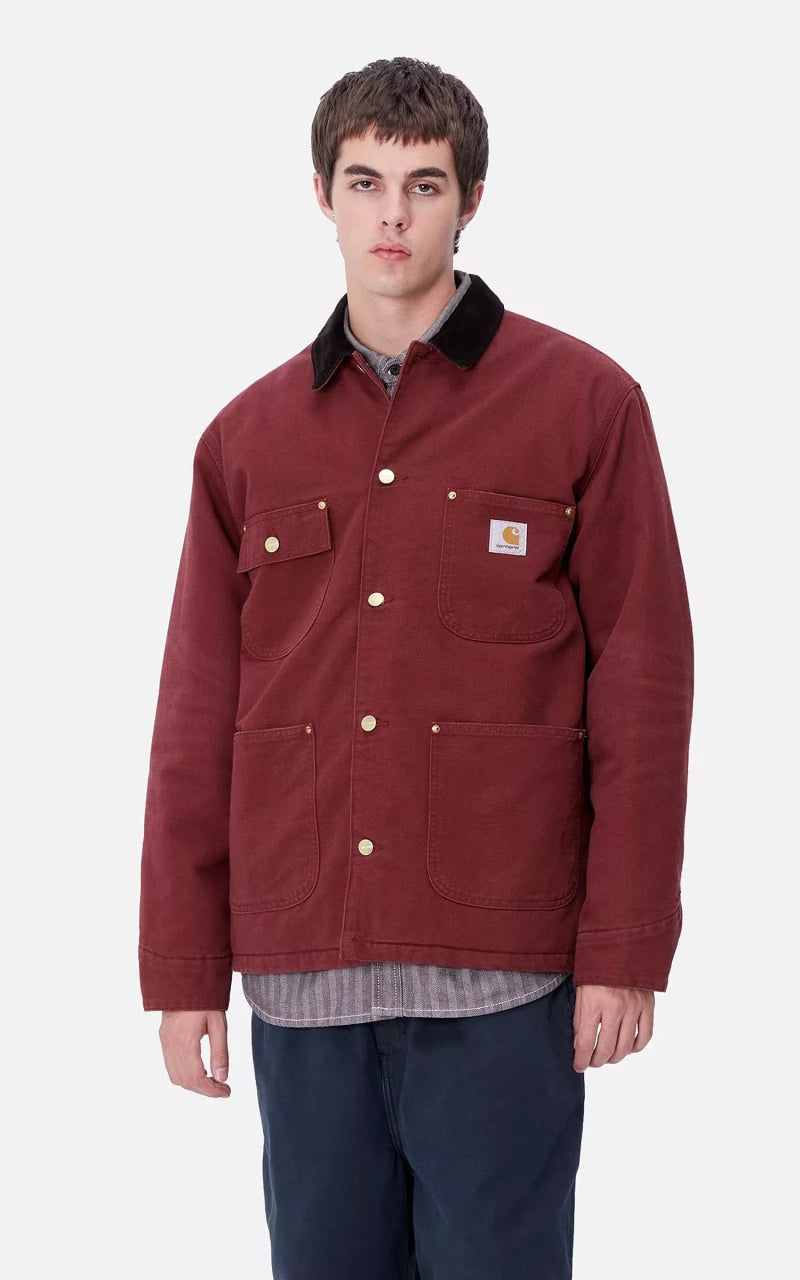 Carhartt WIP OG Chore Coat Aged Canvas Malbec/Black