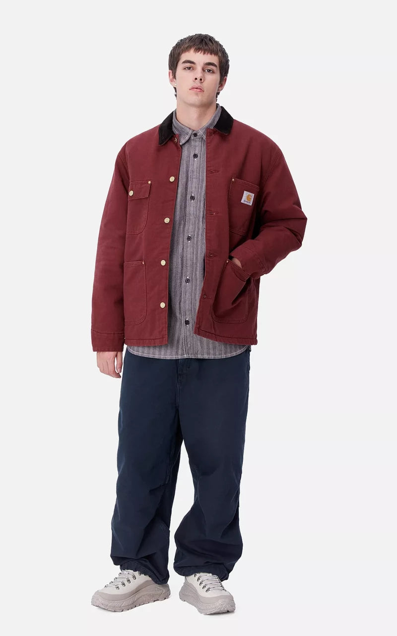 Carhartt WIP OG Chore Coat Aged Canvas Malbec/Black