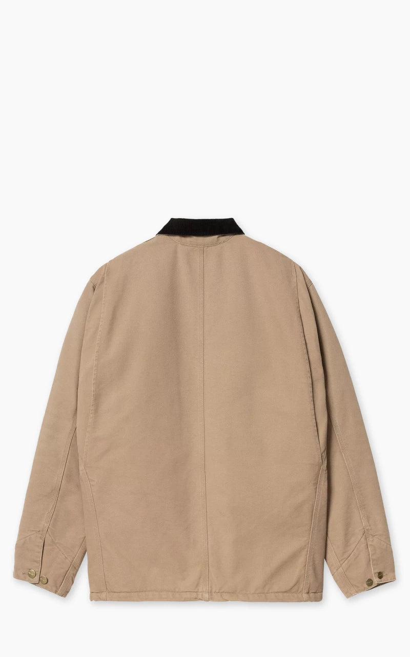 Carhartt WIP OG Chore Coat Aged Canvas Peanut/Black Carhartt WIP OG Chore Coat Aged Canvas Peanut/Black