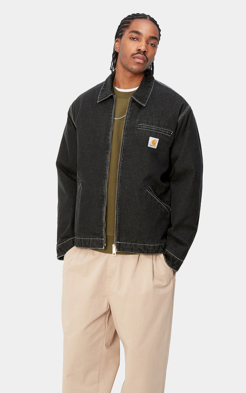 Carhartt WIP OG Detroit Jacket Norco Denim Black Stone Washed