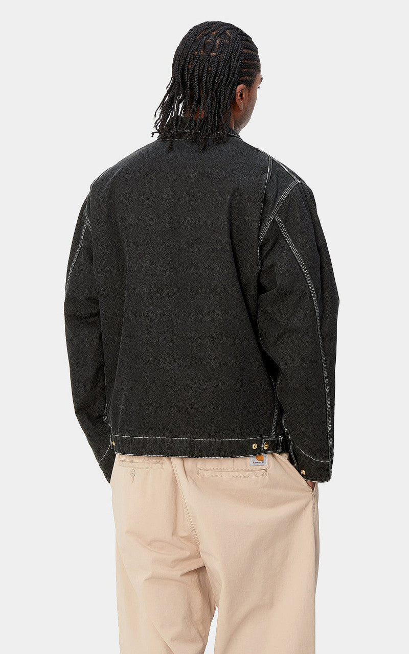 Carhartt WIP OG Detroit Jacket Norco Denim Black Stone Washed
