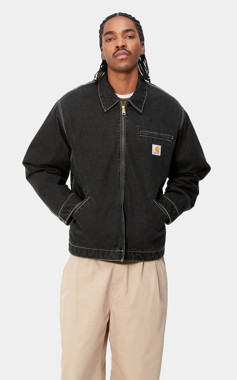Carhartt WIP OG Detroit Jacket Norco Denim Black Stone Washed