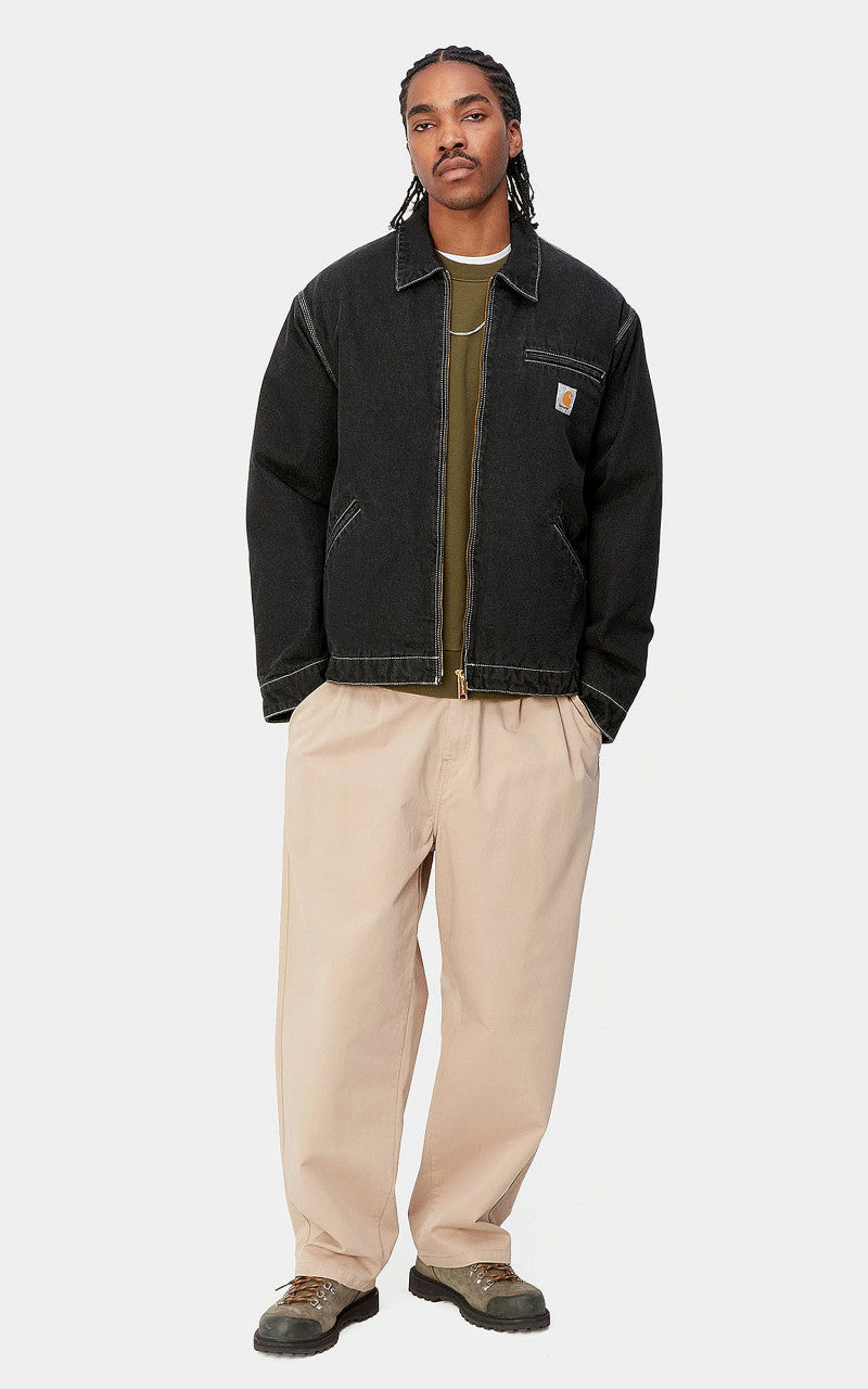 Carhartt WIP OG Detroit Jacket Norco Denim Black Stone Washed