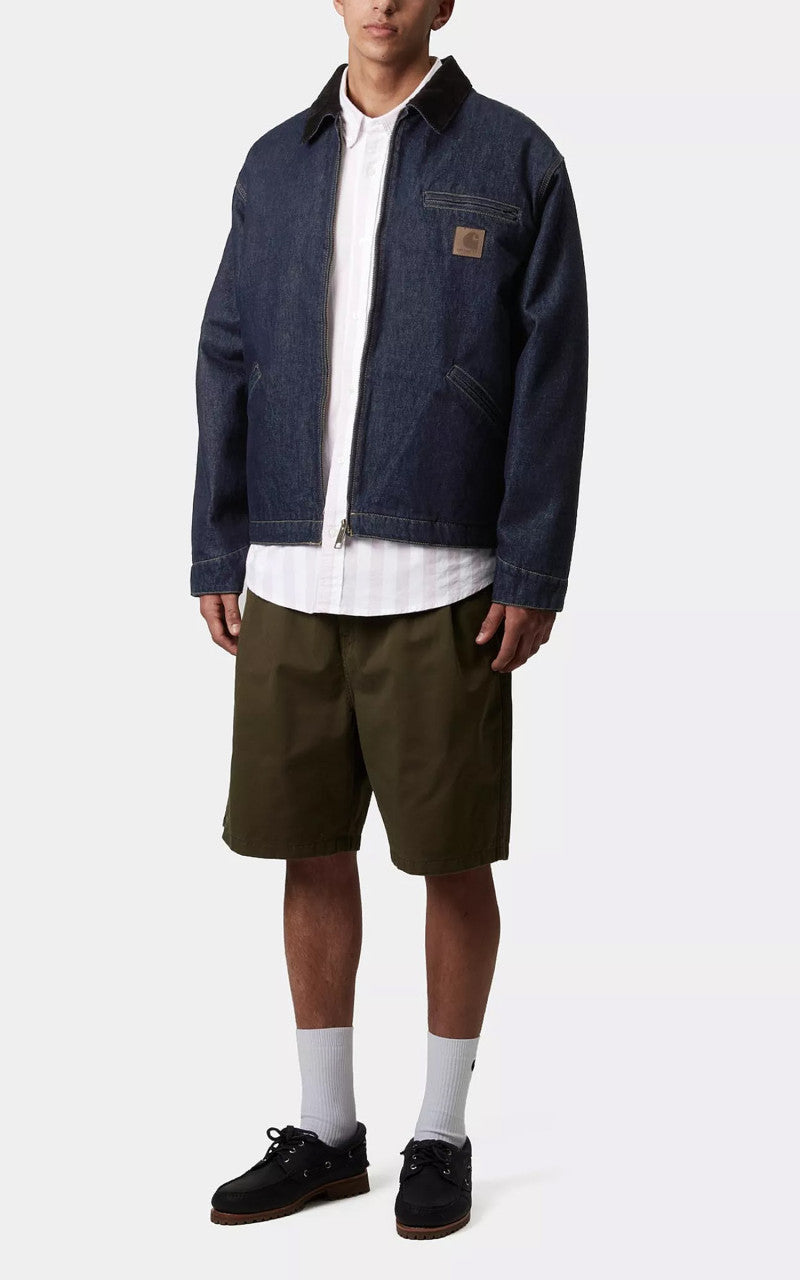 Carhartt WIP OG Detroit Jacket Smith Denim Rinsed Blue/Black
