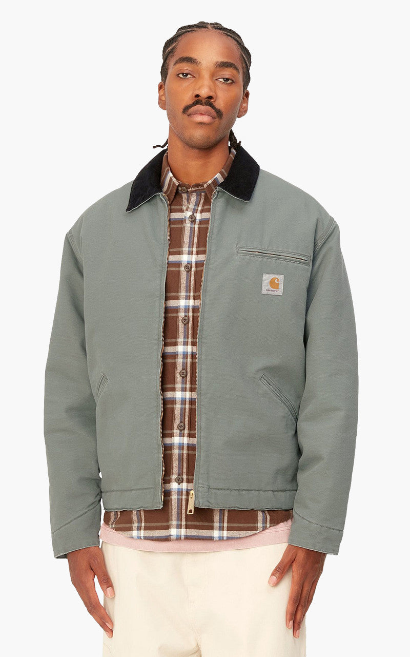 Carhartt WIP OG Detroit Jacket Aged Canvas Smoke Green