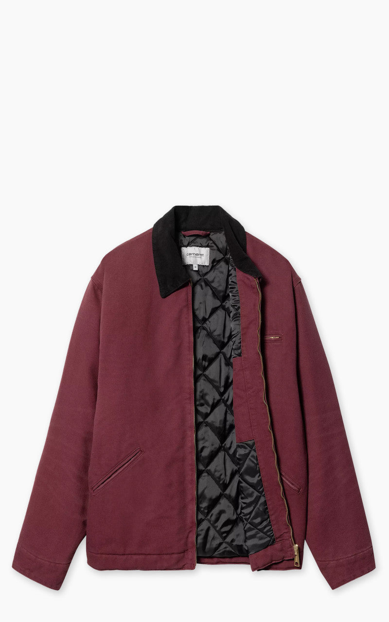 Carhartt WIP OG Detroit Jacket Winter Dearborn Canvas Aged Canvas Malbec/Black