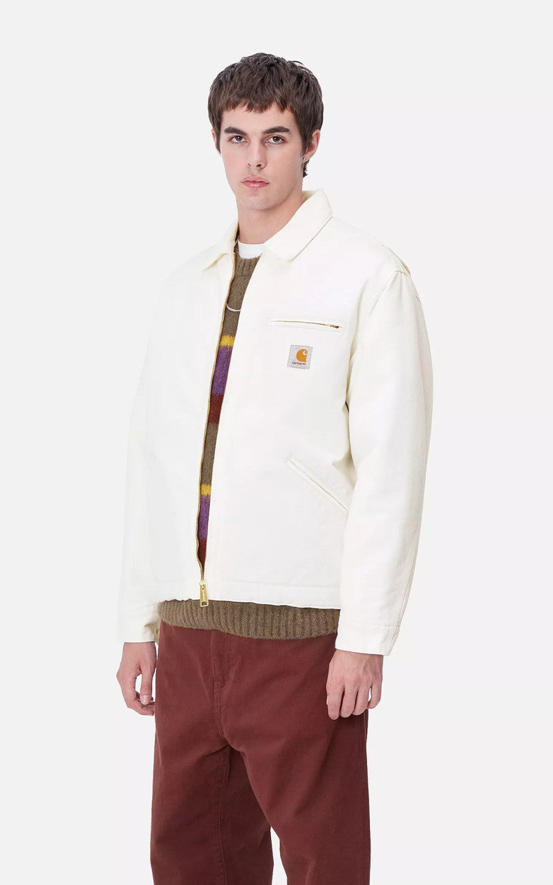 Carhartt WIP OG Detroit Jacket Winter Dearborn Canvas Rinsed Wax/Wax