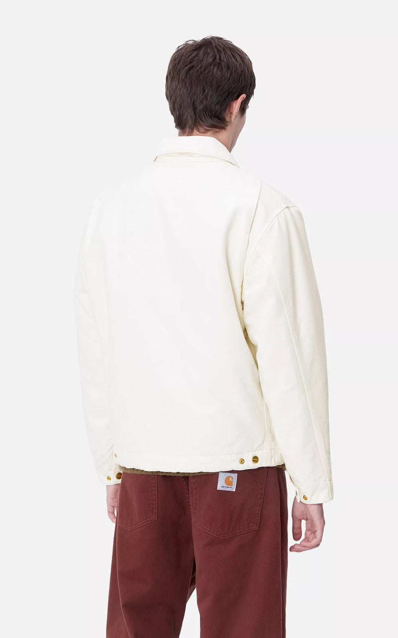 Carhartt WIP OG Detroit Jacket Winter Dearborn Canvas Rinsed Wax/Wax