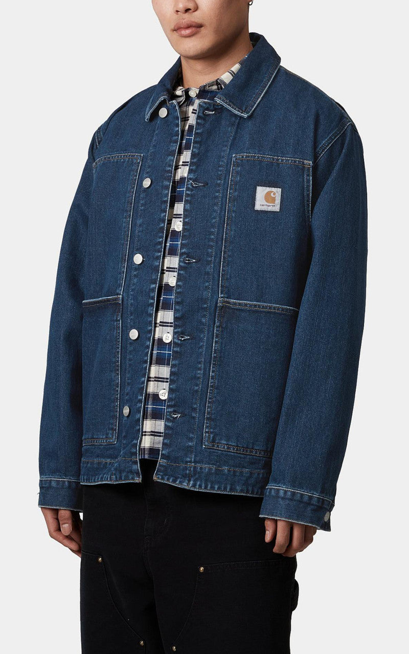 Carhartt WIP OG Double Front Jacket Maitland Denim Blue Stone Washed