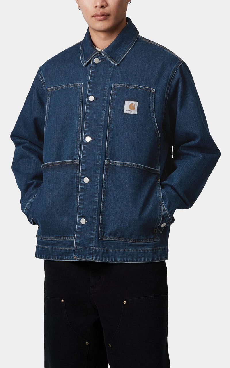 Carhartt WIP OG Double Front Jacket Maitland Denim Blue Stone Washed