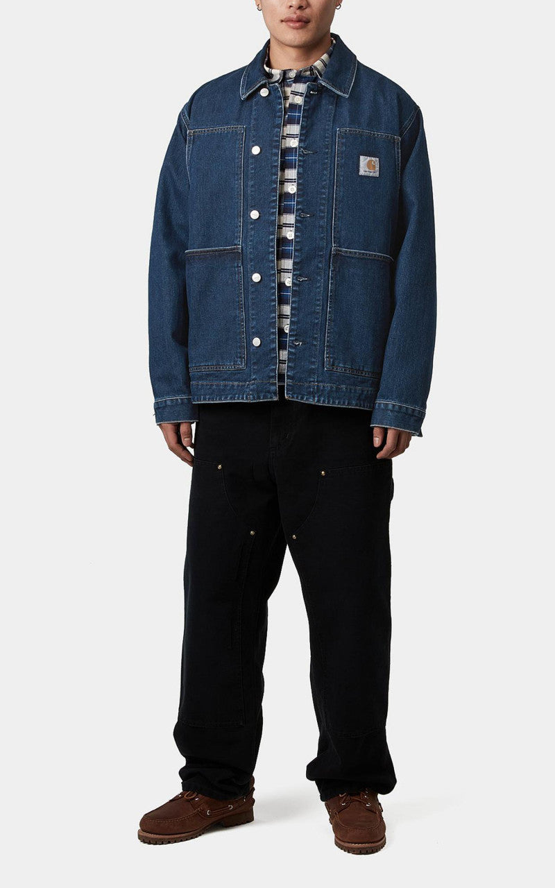 Carhartt WIP OG Double Front Jacket Maitland Denim Blue Stone Washed