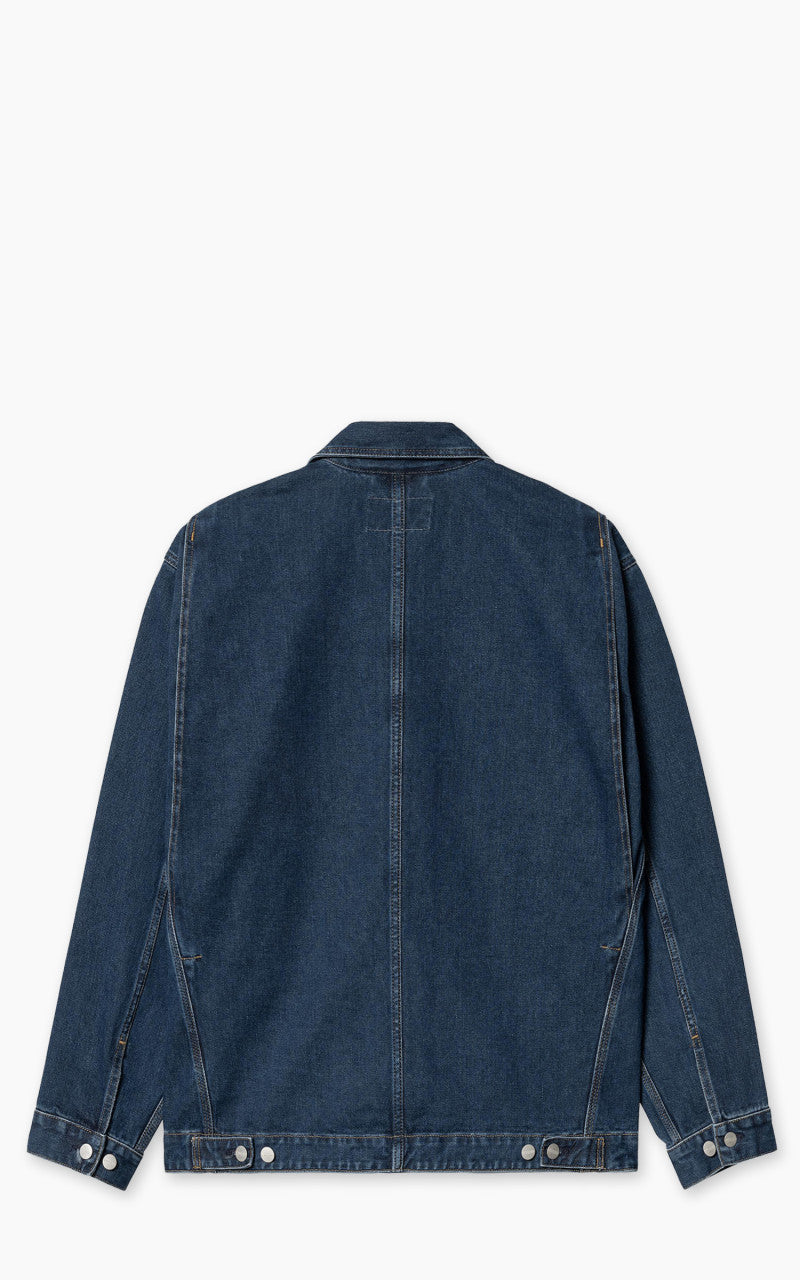 ジャケット・アウター Carhartt Double Front Jacket - Dark Navy Carhartt WIP Double Front Jacket Dark Navy worn | Depop