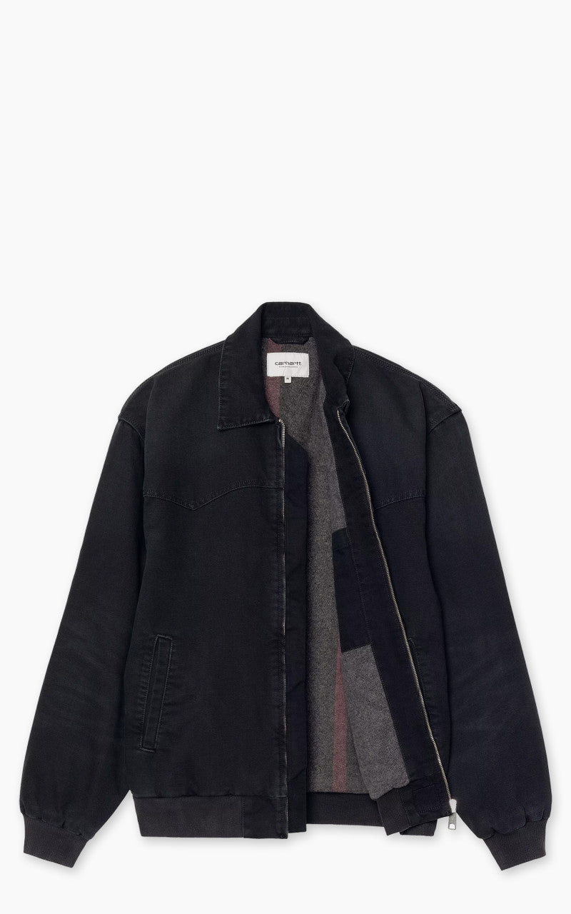 Carhartt WIP OG Santa Fe Jacket Dearborn Canvas Stone Black/Black