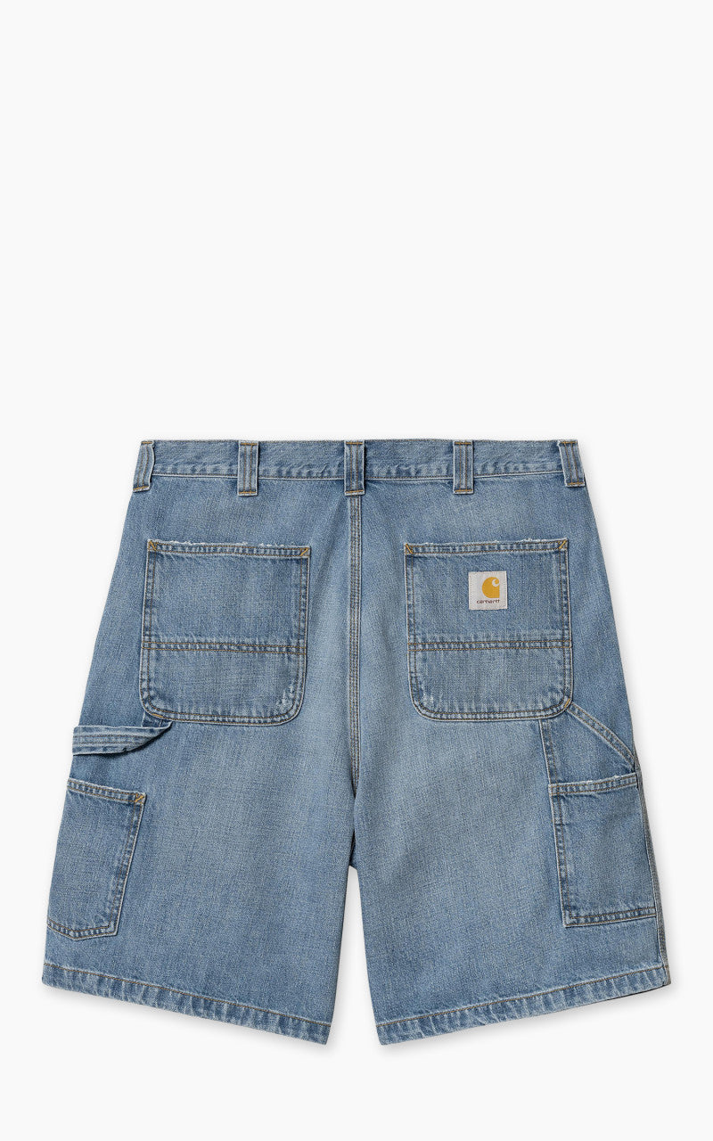 Carhartt WIP OG Single Knee Short Camano Denim Burst Washed Blue