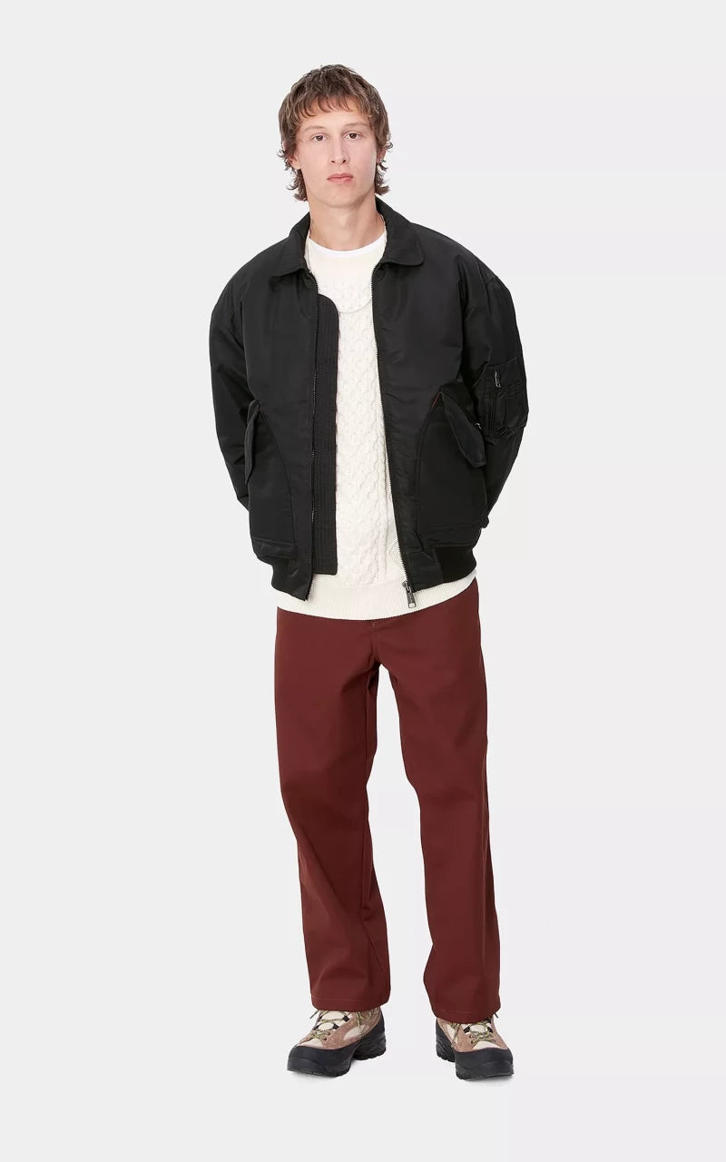 Carhartt WIP Olten Bomber Jacket Nylon Black/Turmeric